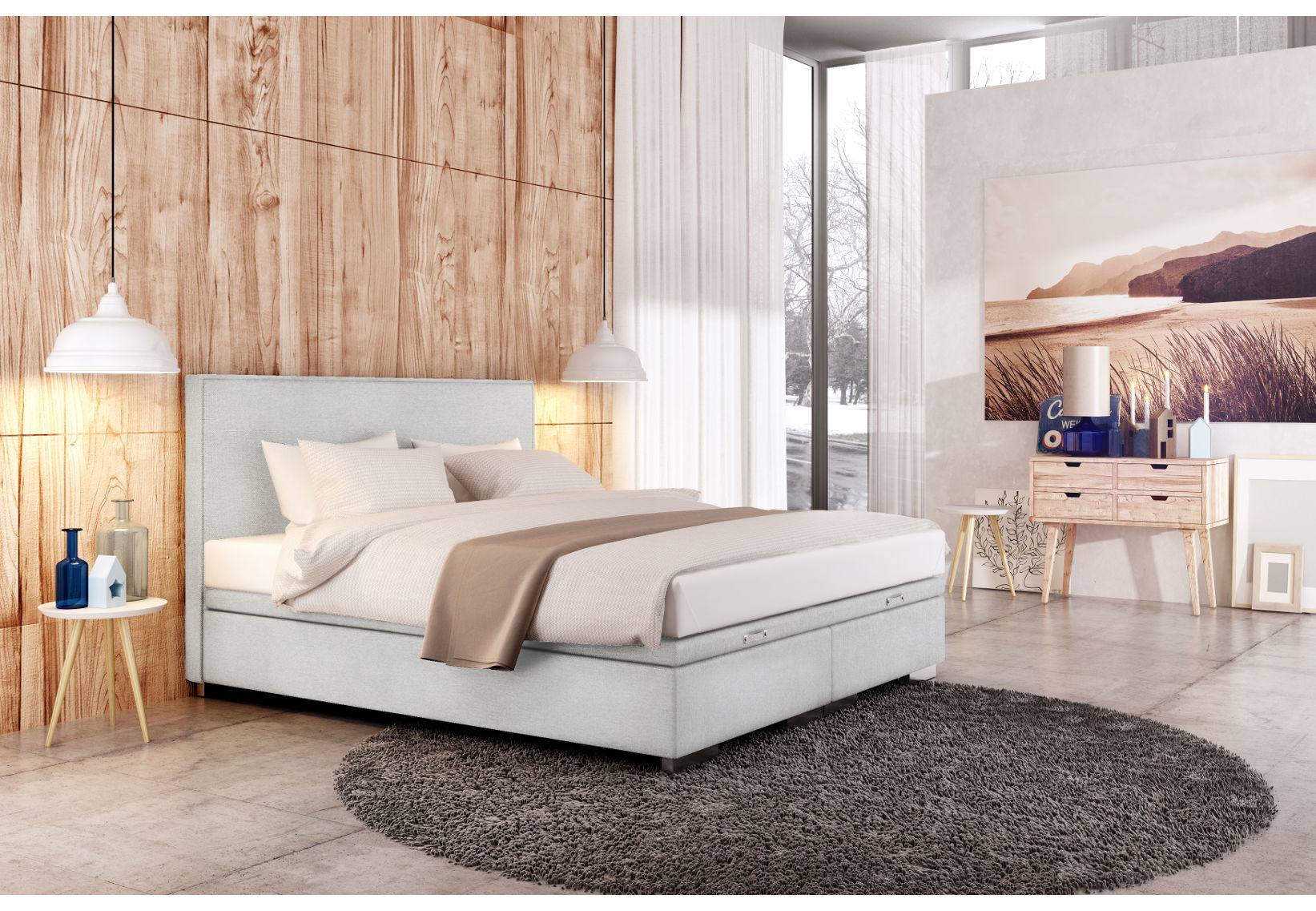 Континентальная кровать - это мебель для спальни, которая является синонимом роскоши